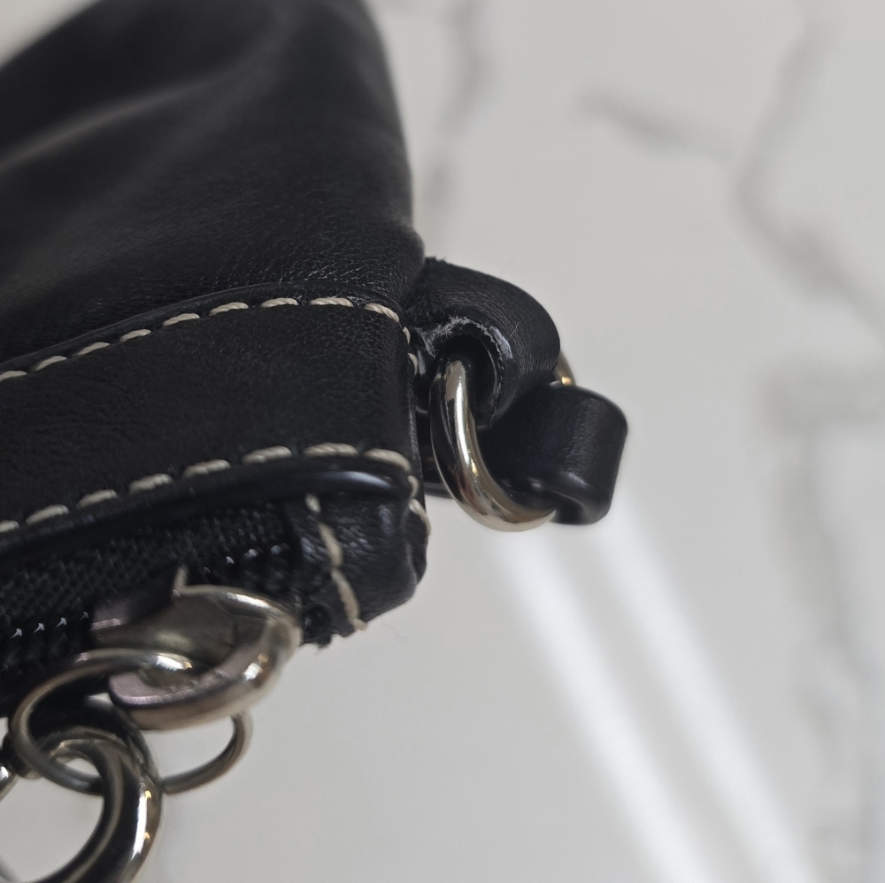 Coach Black Leather Clutch Wristlet - Picture 5 of 13